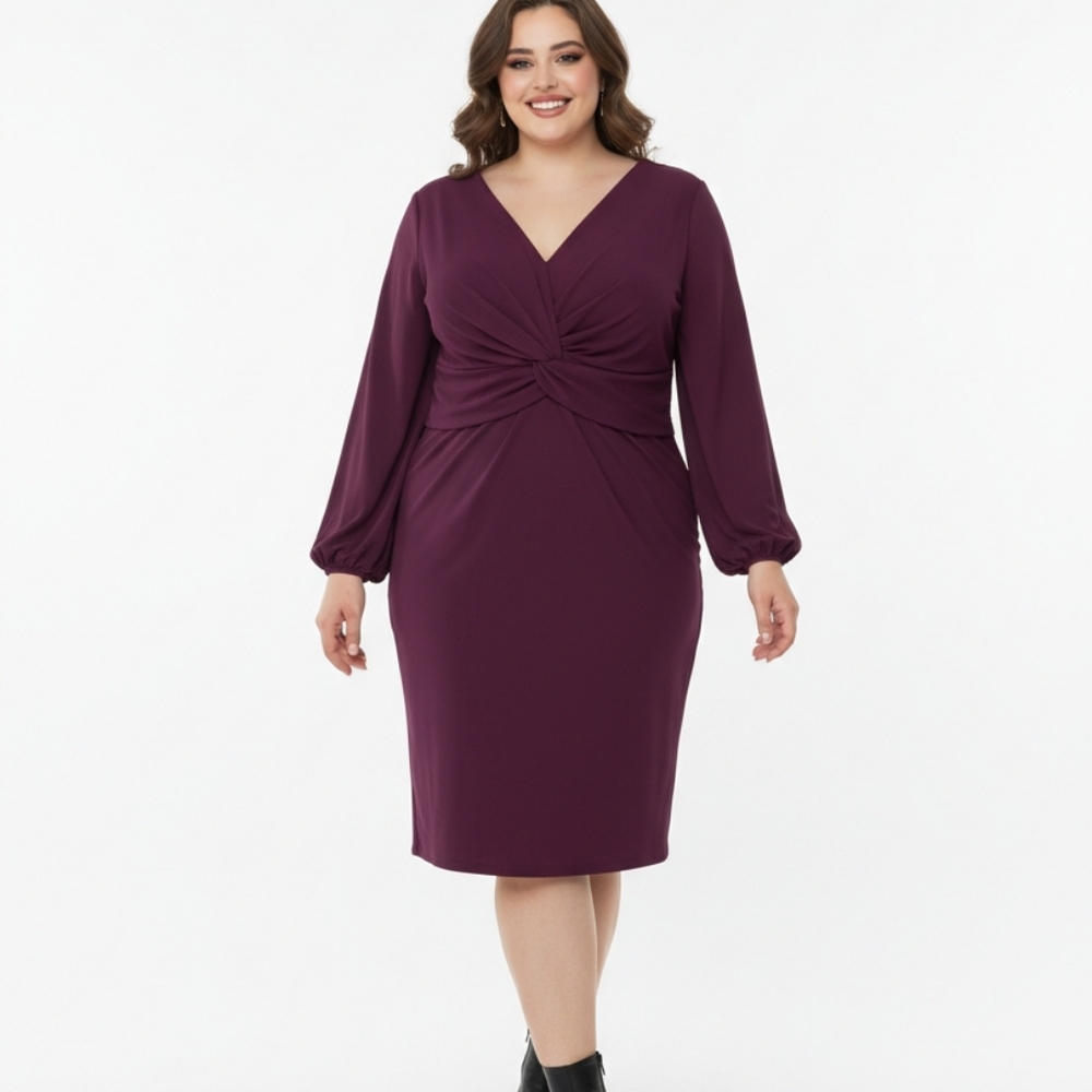 Donna Ricco Purple Cocktail Dress - Women's Size 20W new